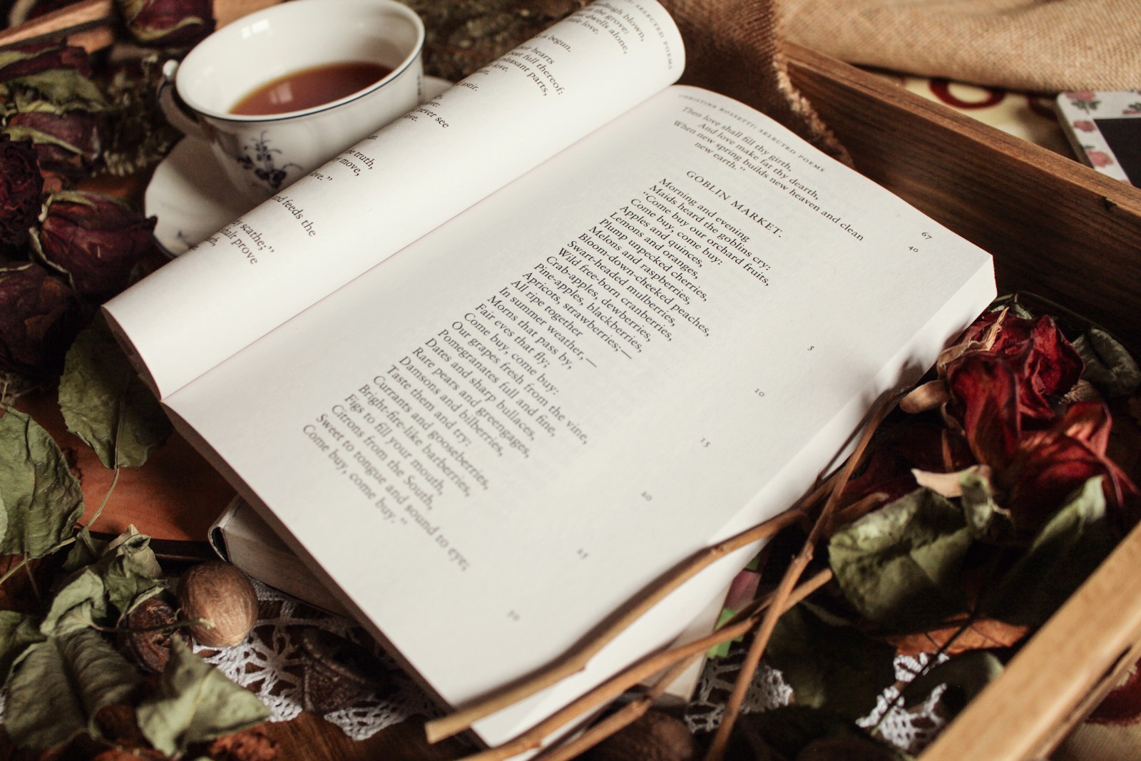 Open Book With Dried Flowers And Tea Jigsaw Puzzle Free Online Jigsaw Puzzle