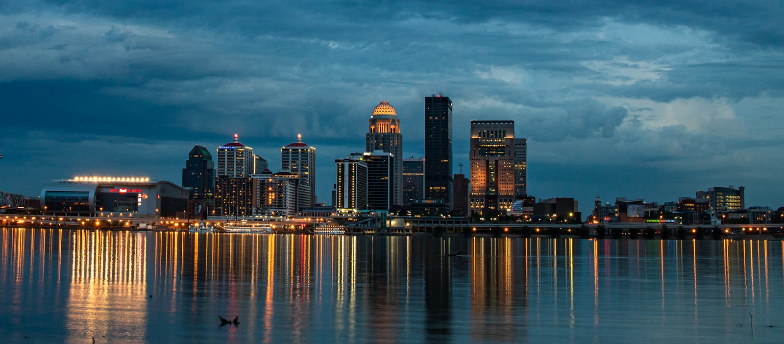 City Skyline At Dusk With Water Reflections Jigsaw Puzzle Free Online Jigsaw Puzzle