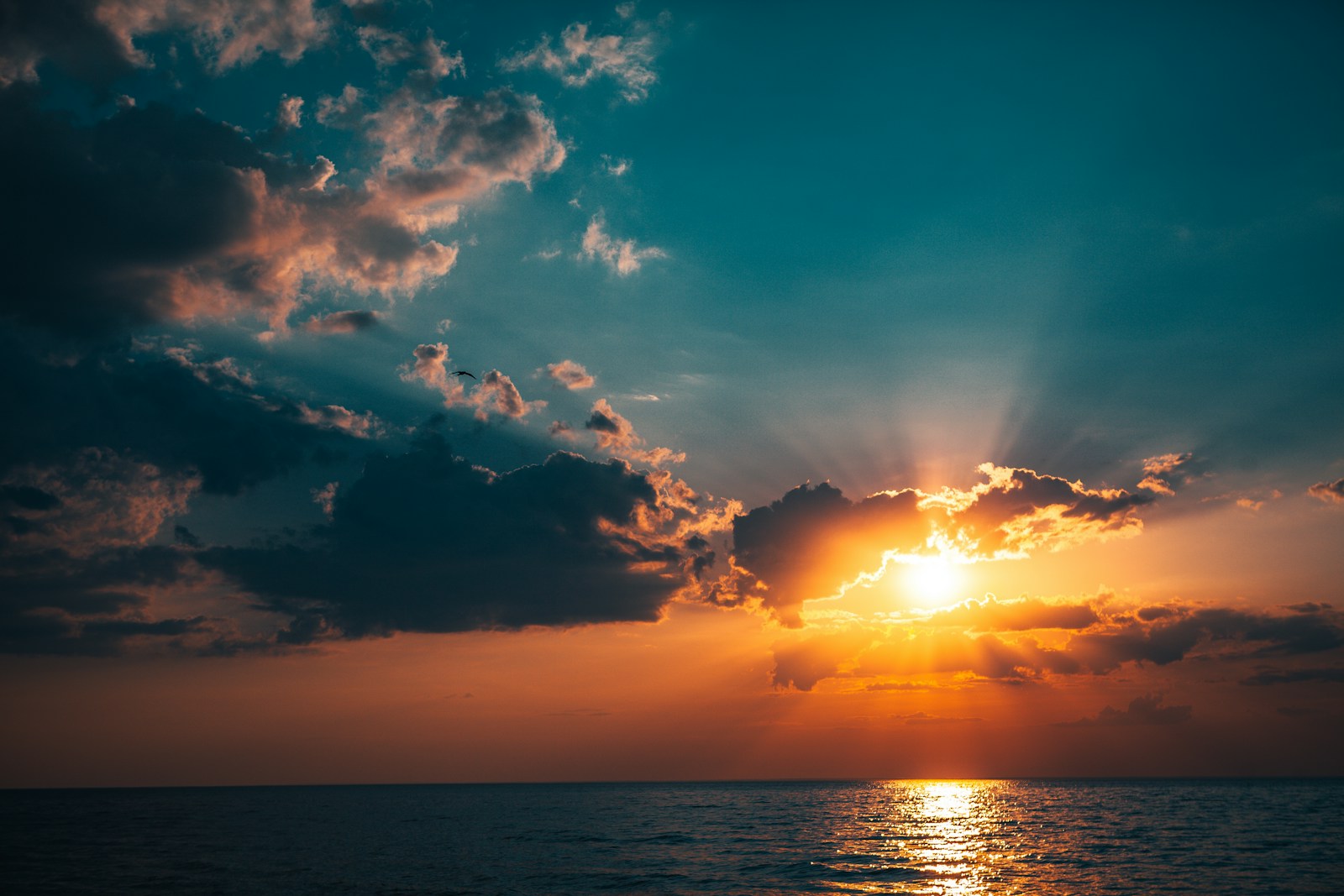 Body Of Water Under Blue Sky During Sunset Jigsaw Puzzle Free Online Jigsaw Puzzle