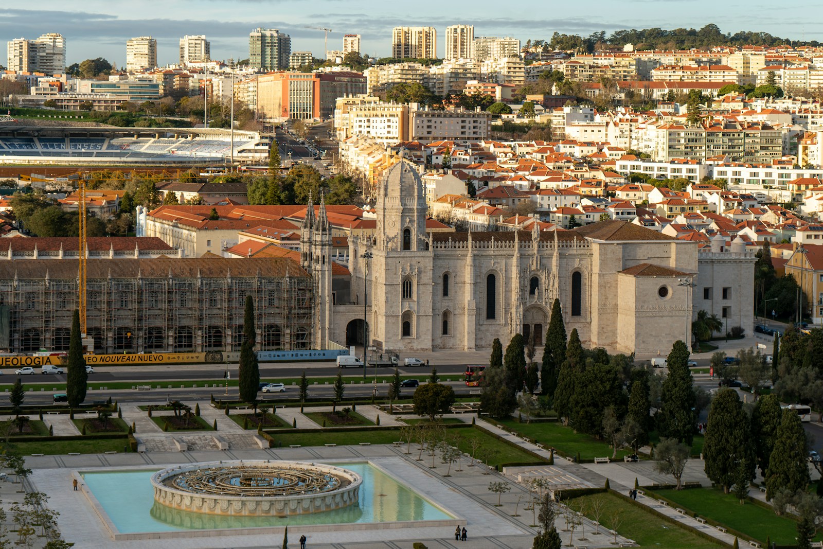 Historic Monastery With City Skyline And Garden Jigsaw Puzzle Free Online Jigsaw Puzzle